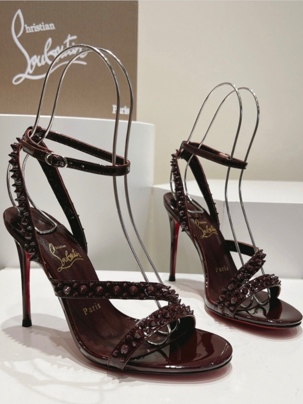 Christain Louboutin Studded Heels Sandles - Picture 3 of 8